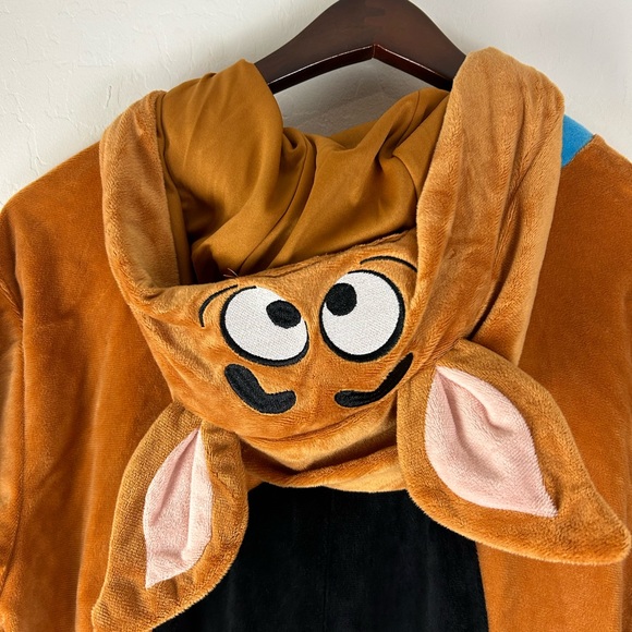 Scooby-Doo Mens' Hooded Union Suit Adult Costume Pajama Sleeper S/M - Picture 8 of 10